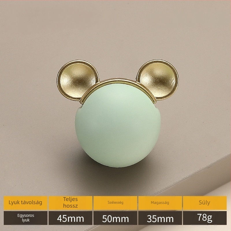 Model 2991 — Modern, minimalist cartoon egylyukú kerámiás bútorfogantyú ruhásszekrényekhez és fiókokhoz
