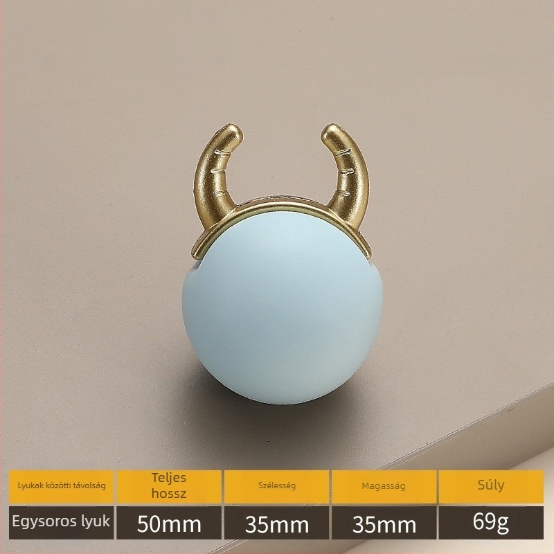 Model 2991 — Modern, minimalist cartoon egylyukú kerámiás bútorfogantyú ruhásszekrényekhez és fiókokhoz