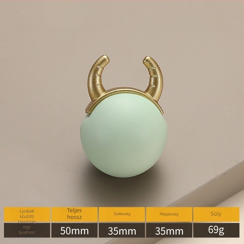 Model 2991 — Modern, minimalist cartoon egylyukú kerámiás bútorfogantyú ruhásszekrényekhez és fiókokhoz
