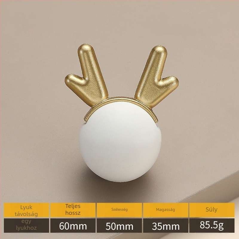 Model 2991 — Modern, minimalist cartoon egylyukú kerámiás bútorfogantyú ruhásszekrényekhez és fiókokhoz