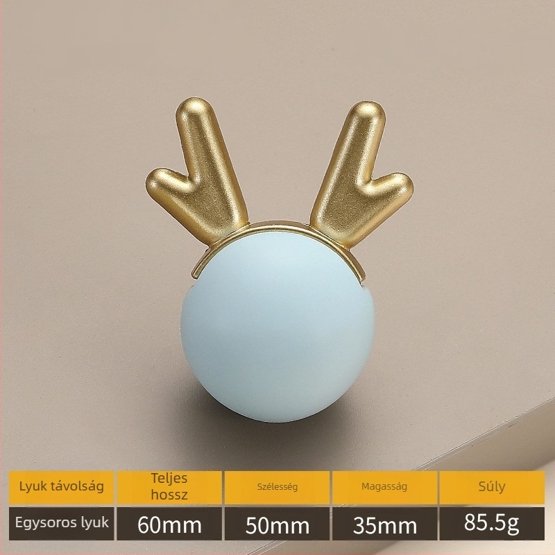 Model 2991 — Modern, minimalist cartoon egylyukú kerámiás bútorfogantyú ruhásszekrényekhez és fiókokhoz
