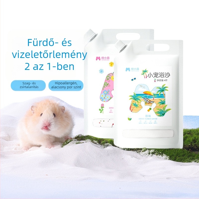 Yue Xiaomeng Két az egyben fürdőhomok kisállatok számára szagtalanító hatással