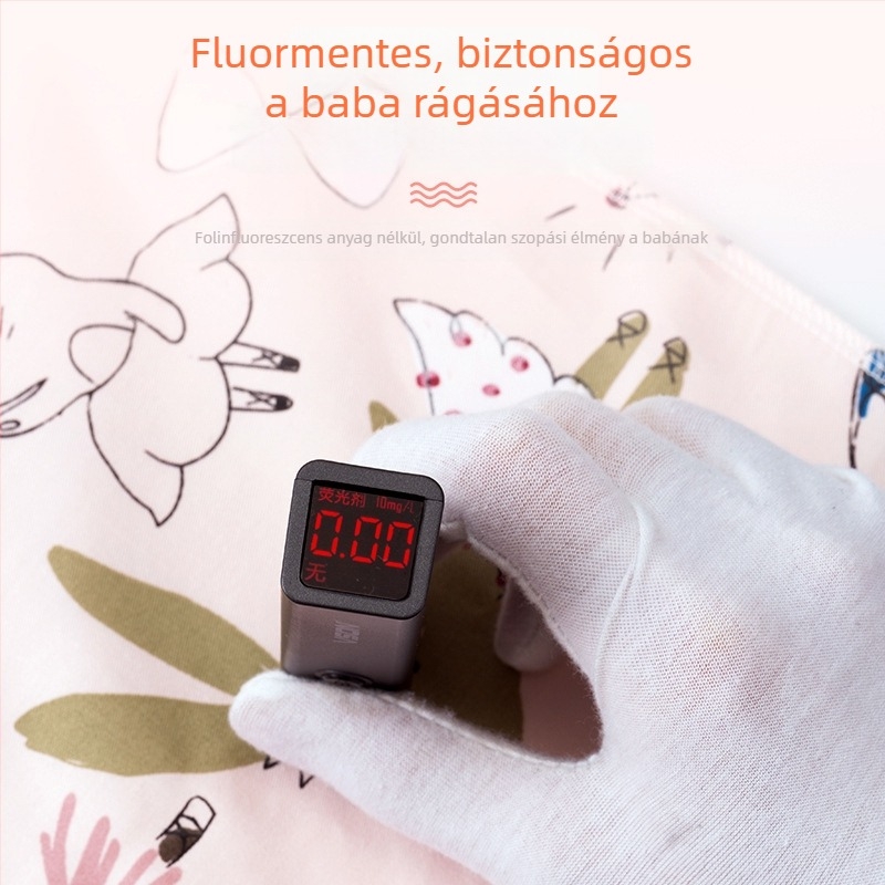 Szoptató kendő 95% pamutból, karikatúra mintával, rövid ujjú