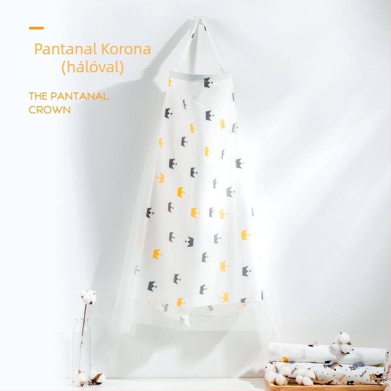 Szoptató kendő 95% pamutból, karikatúra mintával, rövid ujjú