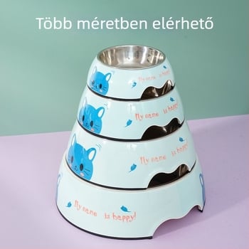 2-in-1 melamin kutyatál vízre és ételre, rajzfilm mintával, XS márka