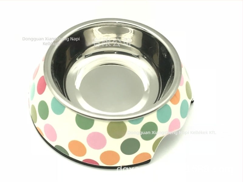 2-in-1 melamin kutyatál vízre és ételre, rajzfilm mintával, XS márka