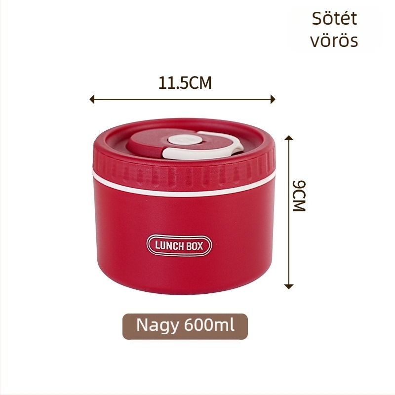 304 rozsdamentes acél ebédes doboz, termoszigetelt, szivárgásmentes, hordozható, többszintes kialakítás akár négy rétegig, mikrohullámú sütőbe tehető