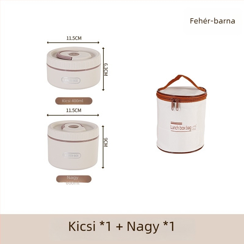 304 rozsdamentes acél ebédes doboz, termoszigetelt, szivárgásmentes, hordozható, többszintes kialakítás akár négy rétegig, mikrohullámú sütőbe tehető