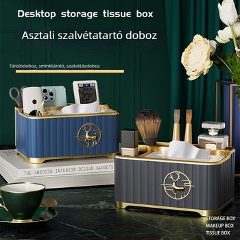 Asztali szalvétatartó, műanyag, vízálló és sokoldalú, levehető papírszalvét, modell A15–A18