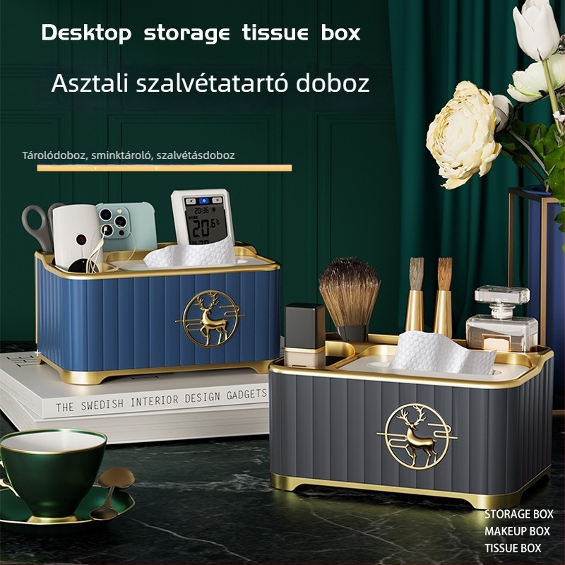 Asztali szalvétatartó, műanyag, vízálló és sokoldalú, levehető papírszalvét, modell A15–A18