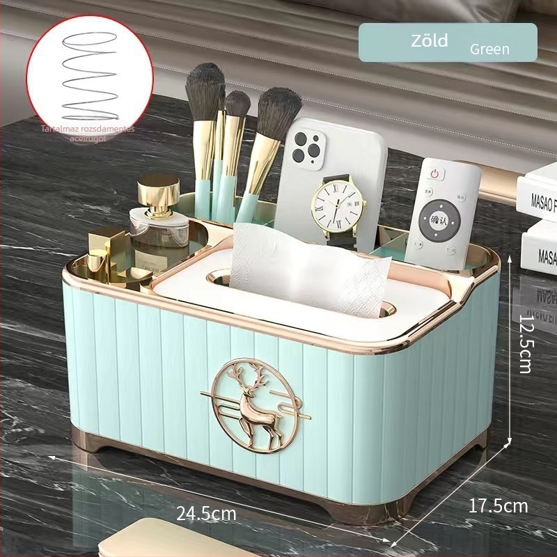 Asztali szalvétatartó, műanyag, vízálló és sokoldalú, levehető papírszalvét, modell A15–A18