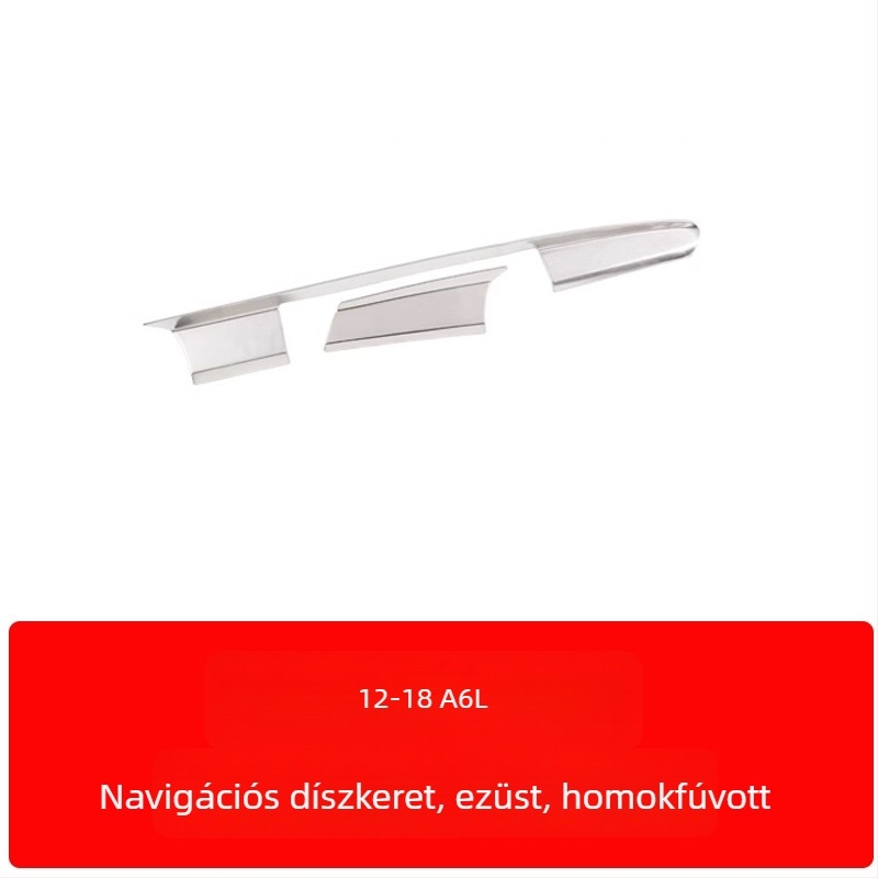 Zhan ke rozsdamentes acél – központi vezérlőpanel keret és belső ajtópanel díszítés Audi A6L/A7 (12-18) – karcolás- és kopásálló