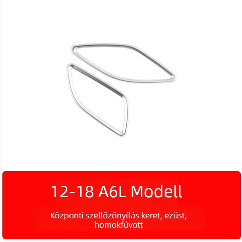 Zhan ke rozsdamentes acél – központi vezérlőpanel keret és belső ajtópanel díszítés Audi A6L/A7 (12-18) – karcolás- és kopásálló