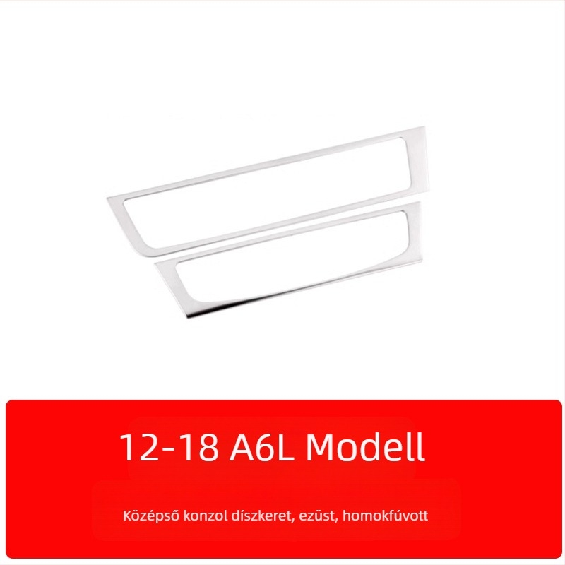Zhan ke rozsdamentes acél – központi vezérlőpanel keret és belső ajtópanel díszítés Audi A6L/A7 (12-18) – karcolás- és kopásálló