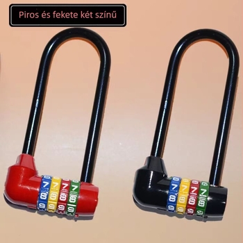 Kiterjesztett kombinációs zár szekrényekhez — cinkötvözet test, vas kampó, hosszú kampó