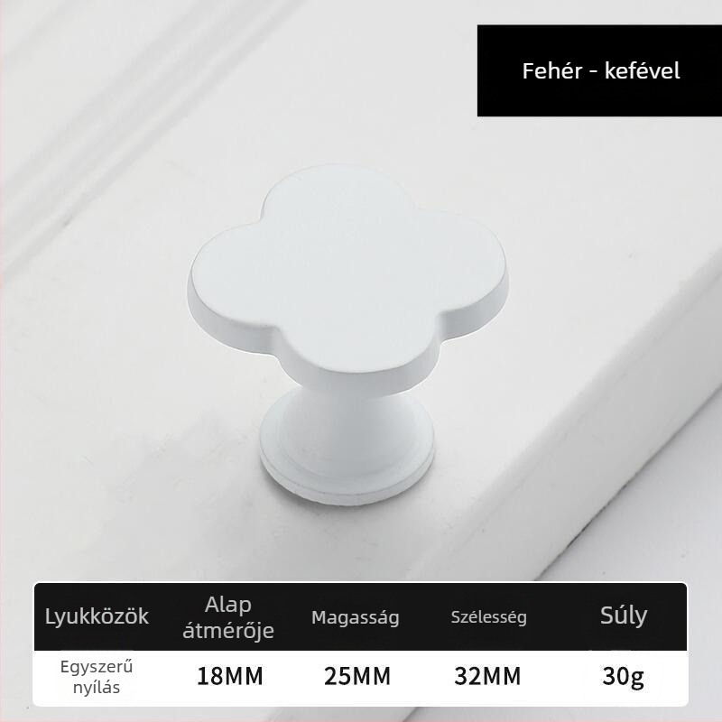 Gyerekeknek készült fogantyúk, cinkötvözetből, modell 876, modern minimalist stílus, felületi elektroplatolás, ajtókhoz, szekrényekhez
