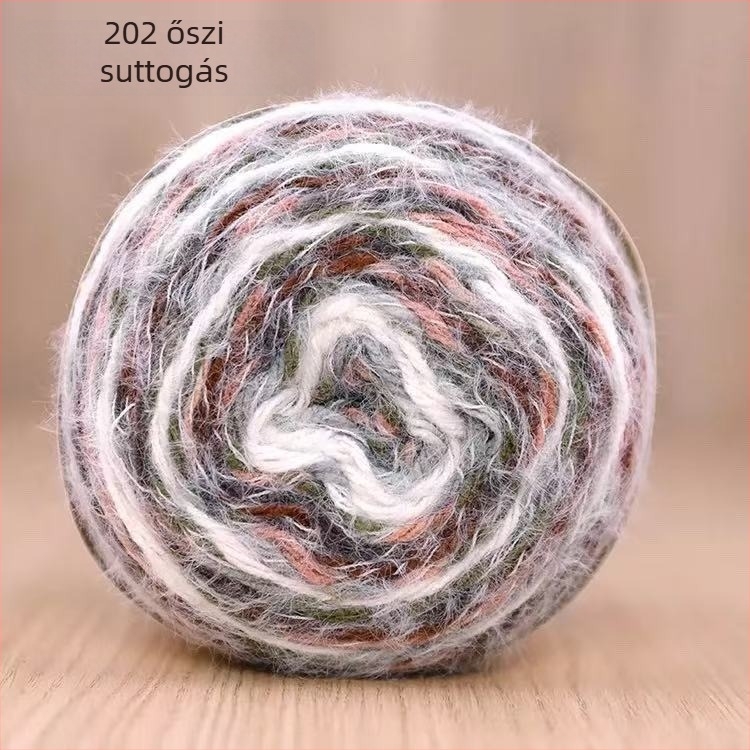 Magic Ball tollas fonal — gradient DIY kézi kötéshez, 7s Worsted, egyetlen szál, Group-Line