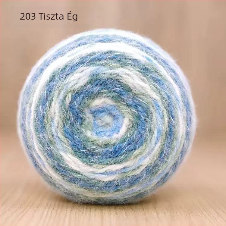 Magic Ball tollas fonal — gradient DIY kézi kötéshez, 7s Worsted, egyetlen szál, Group-Line