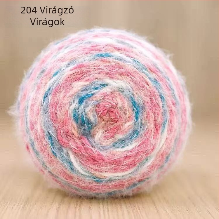 Magic Ball tollas fonal — gradient DIY kézi kötéshez, 7s Worsted, egyetlen szál, Group-Line