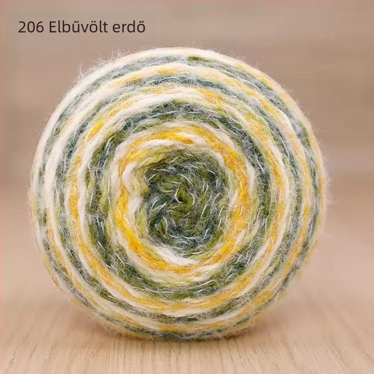 Magic Ball tollas fonal — gradient DIY kézi kötéshez, 7s Worsted, egyetlen szál, Group-Line