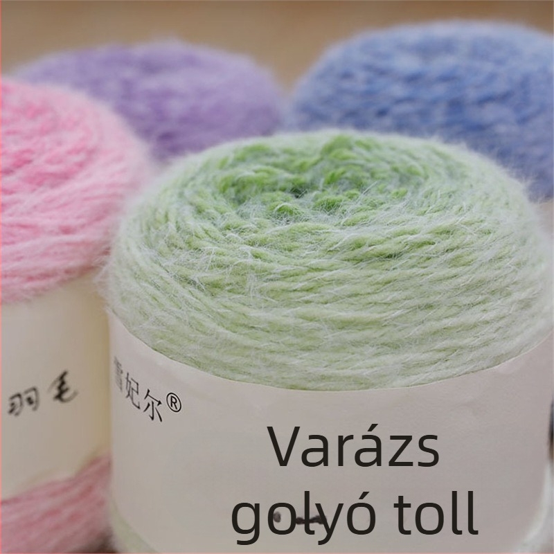 Magic Ball tollas fonal — gradient DIY kézi kötéshez, 7s Worsted, egyetlen szál, Group-Line