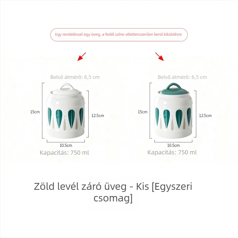 Macska- és kutyaeledel tároló kerámia edény | Légmentesen záró fedél | Többfunkciós: aszalt gyümölcs, édességek és tea