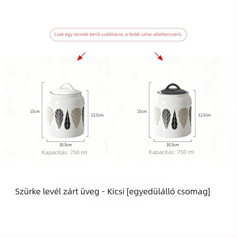 Macska- és kutyaeledel tároló kerámia edény | Légmentesen záró fedél | Többfunkciós: aszalt gyümölcs, édességek és tea