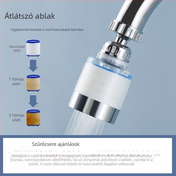 Csaptelep hosszabbító fej, cseppmentes védelemmel és forgó szűrővel - Modell J06, Anyag PS5250, UV-kezelés, Menetes szerelés, Működési hőmérséklet 60°C