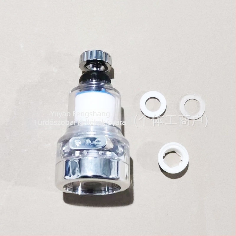 Csaptelep hosszabbító fej, cseppmentes védelemmel és forgó szűrővel - Modell J06, Anyag PS5250, UV-kezelés, Menetes szerelés, Működési hőmérséklet 60°C