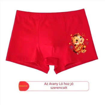 Fiúknak szánt középmagasságú pamut alsónemű, 95% pamut, Biztonsági osztály A, nagyobb gyerekeknek