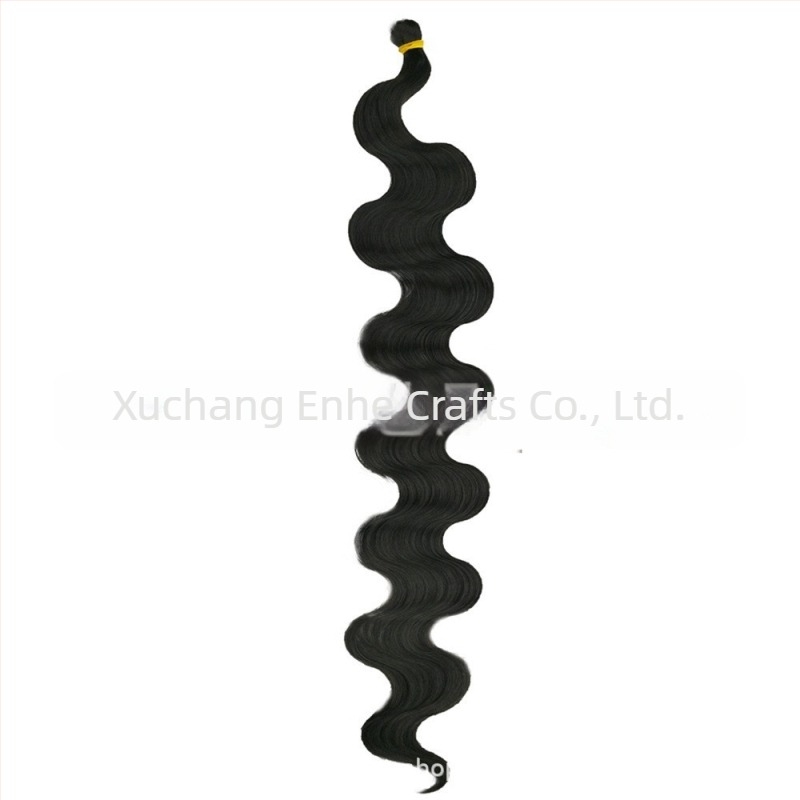 Enhe Body Wave Crochet paróka nőknek — hőálló szintetikus rostok, volumen paróka