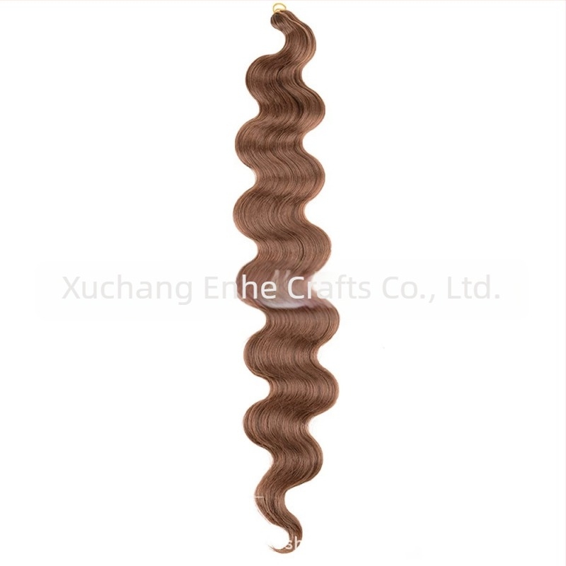 Enhe Body Wave Crochet paróka nőknek — hőálló szintetikus rostok, volumen paróka