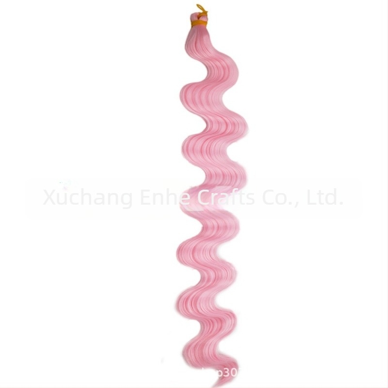Enhe Body Wave Crochet paróka nőknek — hőálló szintetikus rostok, volumen paróka