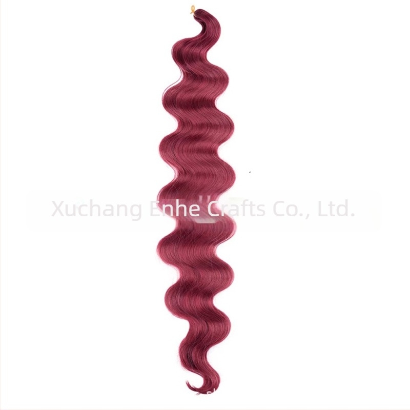 Enhe Body Wave Crochet paróka nőknek — hőálló szintetikus rostok, volumen paróka