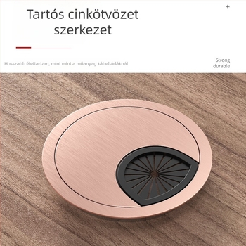 Asztali kábelnyílás fedél – cinkötvözet, modell 006, Tai Yanchen márka, asztalhoz és számítógépes asztalhoz, új kínai stílus