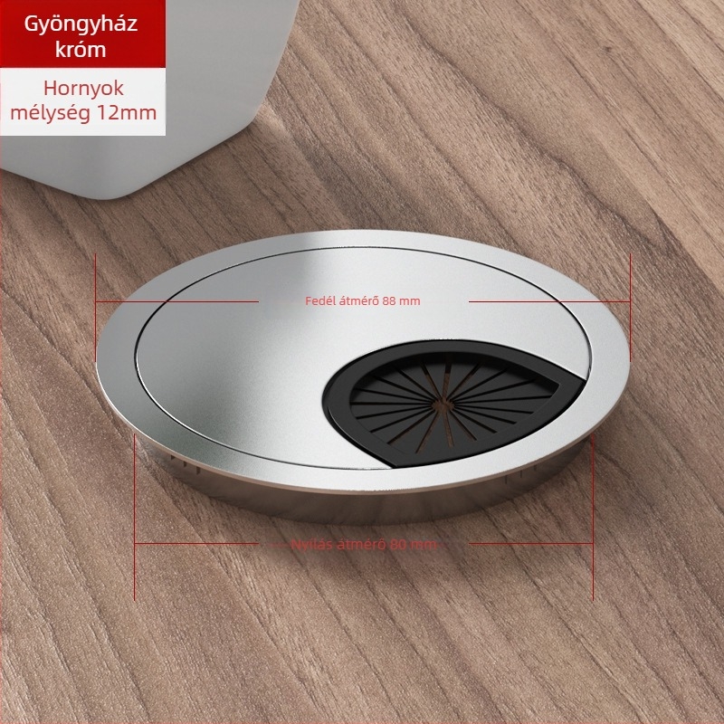 Asztali kábelnyílás fedél – cinkötvözet, modell 006, Tai Yanchen márka, asztalhoz és számítógépes asztalhoz, új kínai stílus