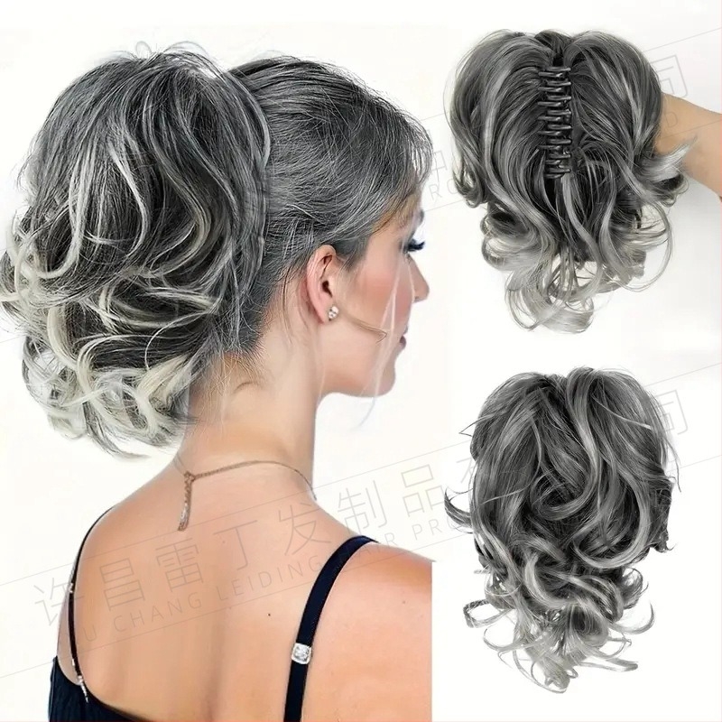 Pt 197 Ponytail paróka klippel — magas hőmérséklet-álló rostok, mechanizmus, nőknek