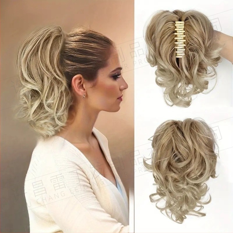 Pt 197 Ponytail paróka klippel — magas hőmérséklet-álló rostok, mechanizmus, nőknek