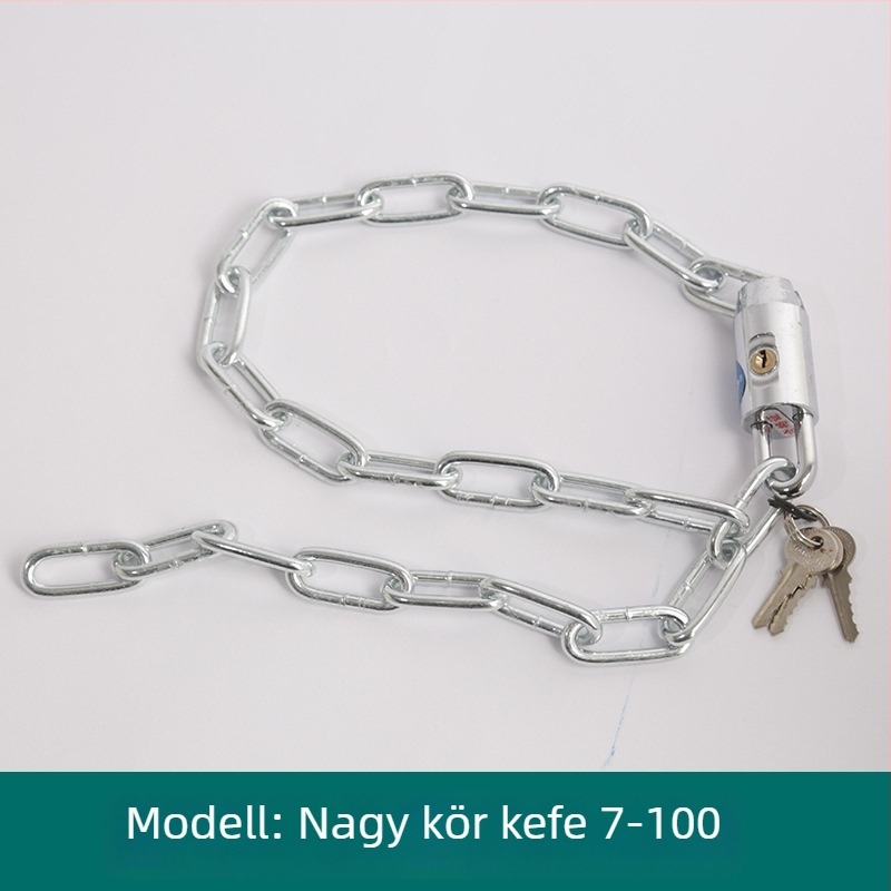 Oakman Láncos zár kerékpárok és motorkerékpárokhoz – vasból készült lánc, üveg- és külső ajtókhoz, testreszabható, modern stílus