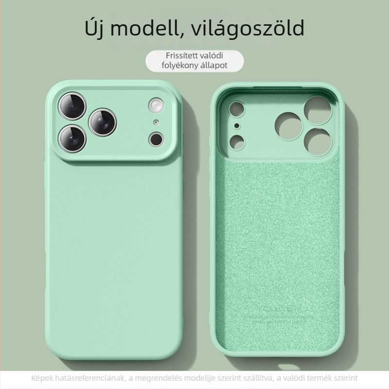 Likvid szilikon mágneses tok iPhone 17 Pro Max – Matt felület, Ütésálló, Hőelvezetés, Ujjlenyomat-mentes