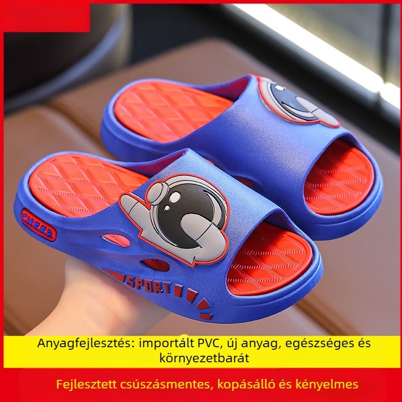 Short Horse gyerekeknek készült szandál - PVC felsőrész és talp, Cartoon minta, légáteresztő, csúszásmentes, nyitott orrú, 4-16 éveseknek, 2025 tavasz-nyár