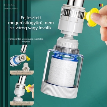 Csaptelek szűrő extender háztartási konyhához – PP anyag, közvetlen telepítés, egykaros vezérlés, modell L10205, First Impression, Light Luxury stílus