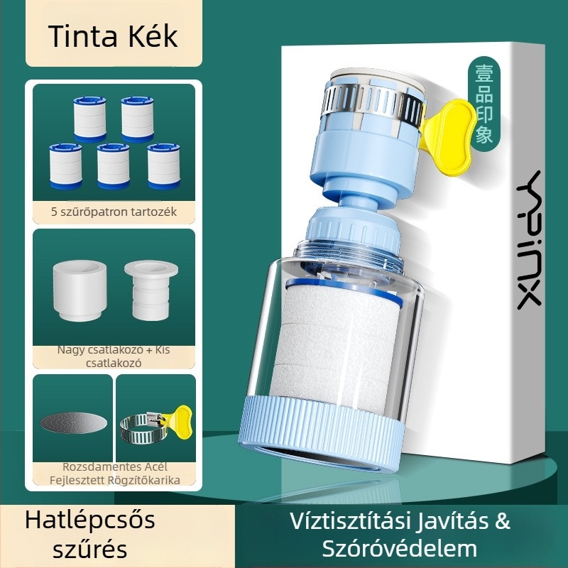 Csaptelek szűrő extender háztartási konyhához – PP anyag, közvetlen telepítés, egykaros vezérlés, modell L10205, First Impression, Light Luxury stílus