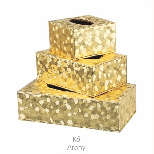 Bőr zsebkendő-doboz – kézműves, levehető belső tartállyal, modell FJ-0741, testreszabható logó, vendégszobák és íróasztalok számára