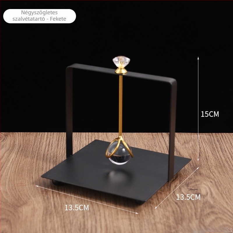 Zsebkendő tartó – négyzetes kreatív dizájn, könnyű luxus stílus, modell 4231A, testreszabható, multifunkcionális