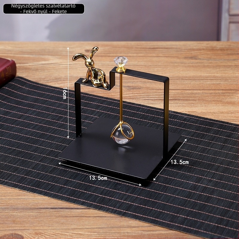 Zsebkendő tartó – négyzetes kreatív dizájn, könnyű luxus stílus, modell 4231A, testreszabható, multifunkcionális