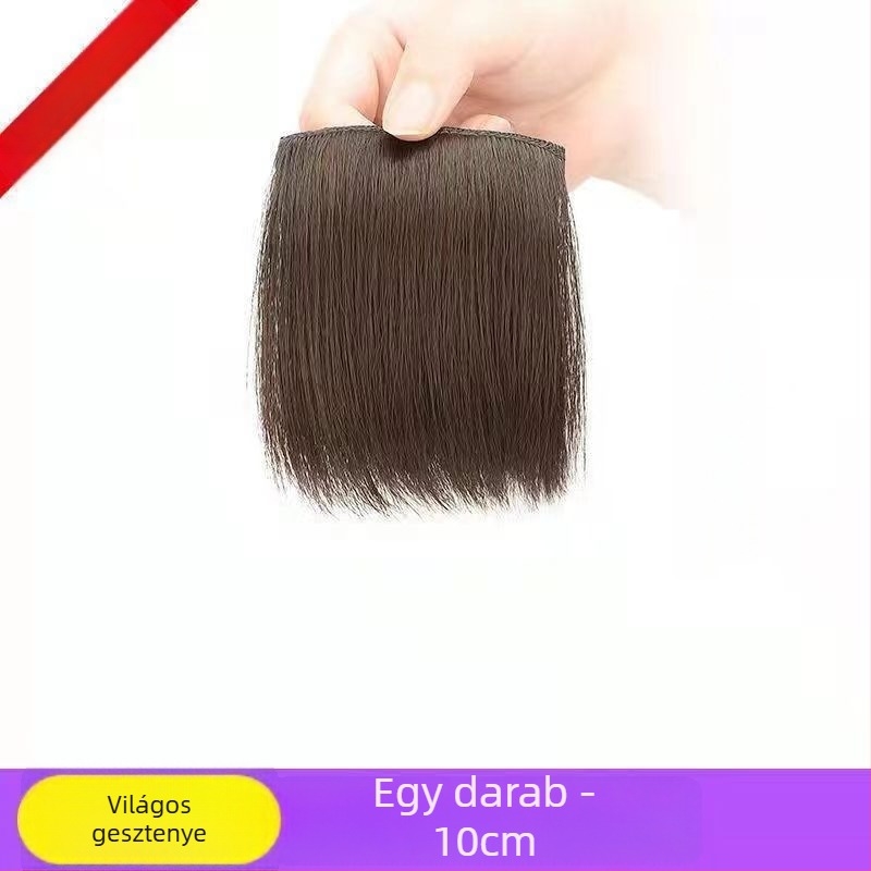 Ex06 Hajvolumen-növelő lapok — Két darab, varrat nélküli korona és oldalpanel, egyenes haj, magas hőmérsékletű huzal, mechanizmusos dizájn, nem festhető