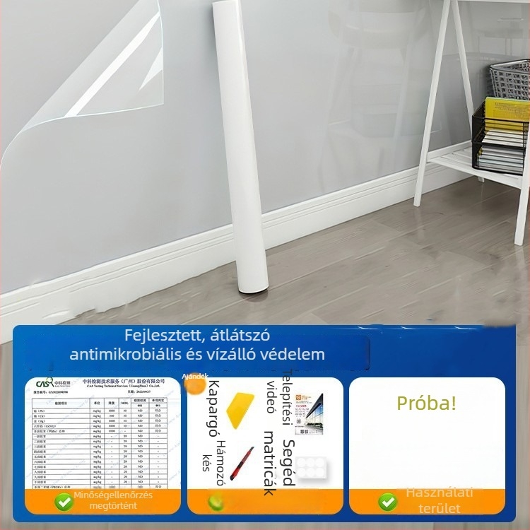 Pengyi PVC anti-sztatikus átlátszó olajálló falmatrica, sík falon, modern minimalist stílus