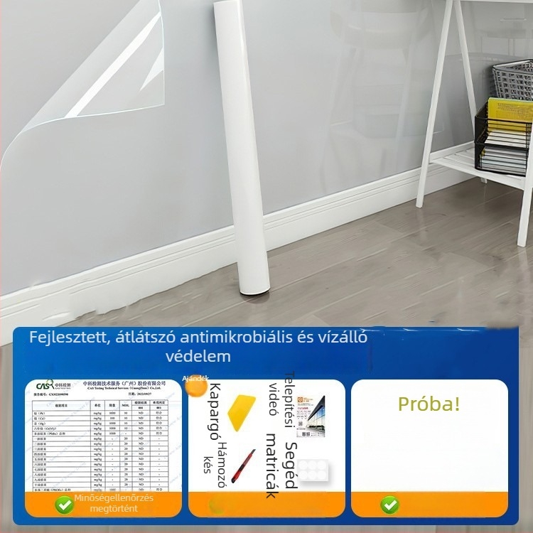 Pengyi PVC anti-sztatikus átlátszó olajálló falmatrica, sík falon, modern minimalist stílus