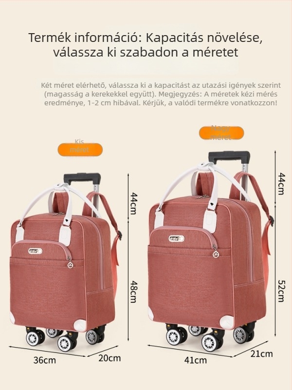 Teleszkópos fogantyúval ellátott utazótáska, 36–55L, Oxford anyag, vízálló és összecsukható, uniszex, hétköznapi utazáshoz